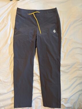 Stio Charcoal Joggers with Yellow Drawcord